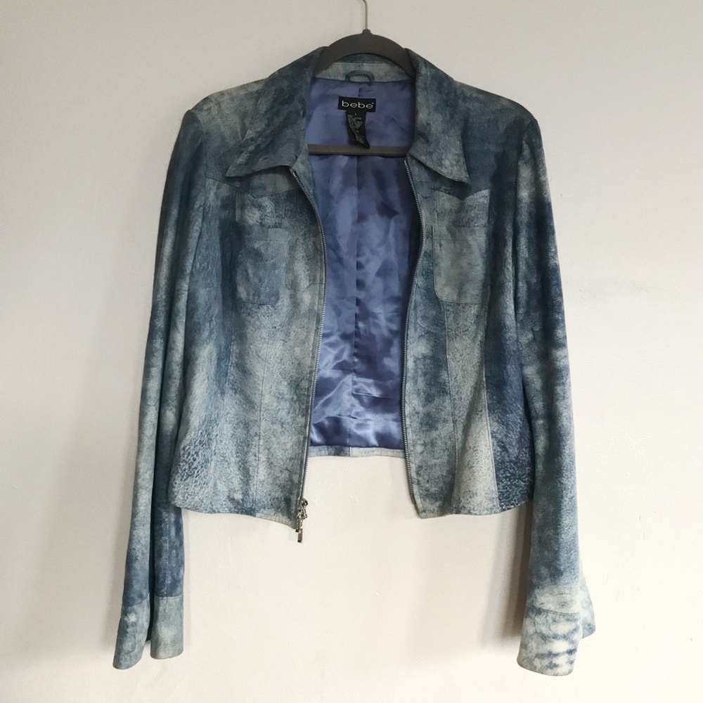 Bebe 70’s Style Leather Jacket